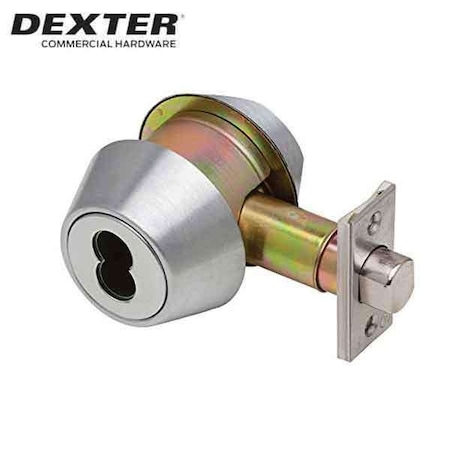 Dexter By Schlage DB2000 DOUBLE CYL DEADBOLT CYLINDER X CYLINDER GRADE 2 DEADBOLT LESS SFIC PREP-SATIN CHROME DEX-DB2000-DCT-626-SFIC